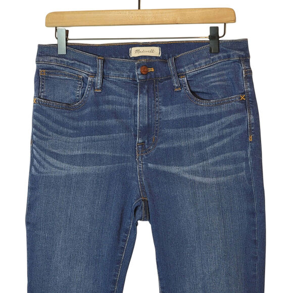 Madewell Roadtripper High Rise Skinny Jeans Raw Hem Stretch Denim Casual Size 29 - Picture 3 of 16
